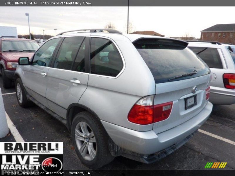 Titanium Silver Metallic / Grey 2005 BMW X5 4.4i