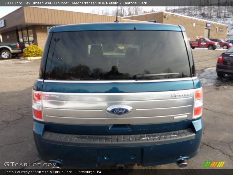 Mediterranean Blue Metallic / Charcoal Black 2011 Ford Flex Limited AWD EcoBoost