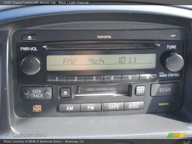 Black / Light Charcoal 2005 Toyota Tundra SR5 Access Cab