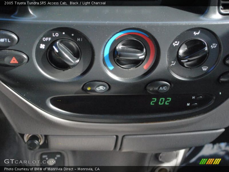 Black / Light Charcoal 2005 Toyota Tundra SR5 Access Cab