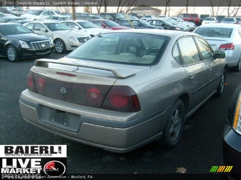 Sandrift Metallic / Neutral 2001 Chevrolet Impala LS