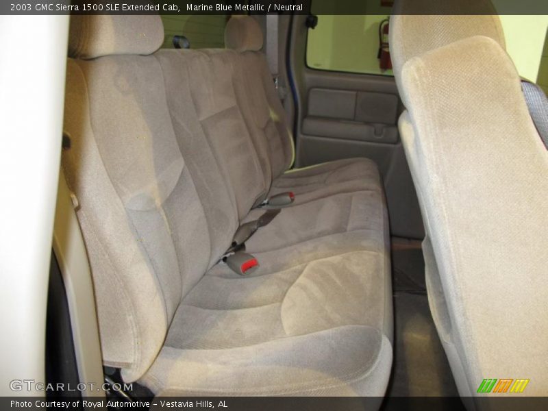  2003 Sierra 1500 SLE Extended Cab Neutral Interior