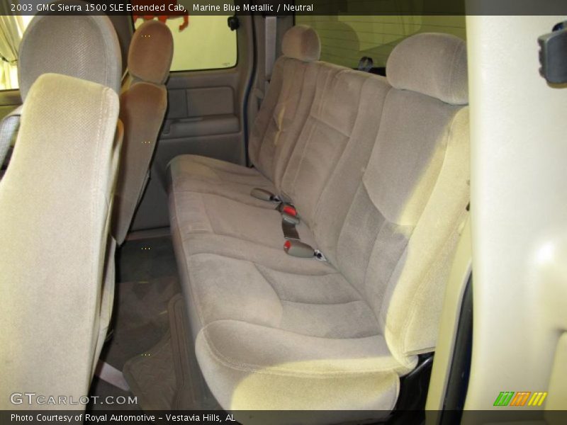  2003 Sierra 1500 SLE Extended Cab Neutral Interior