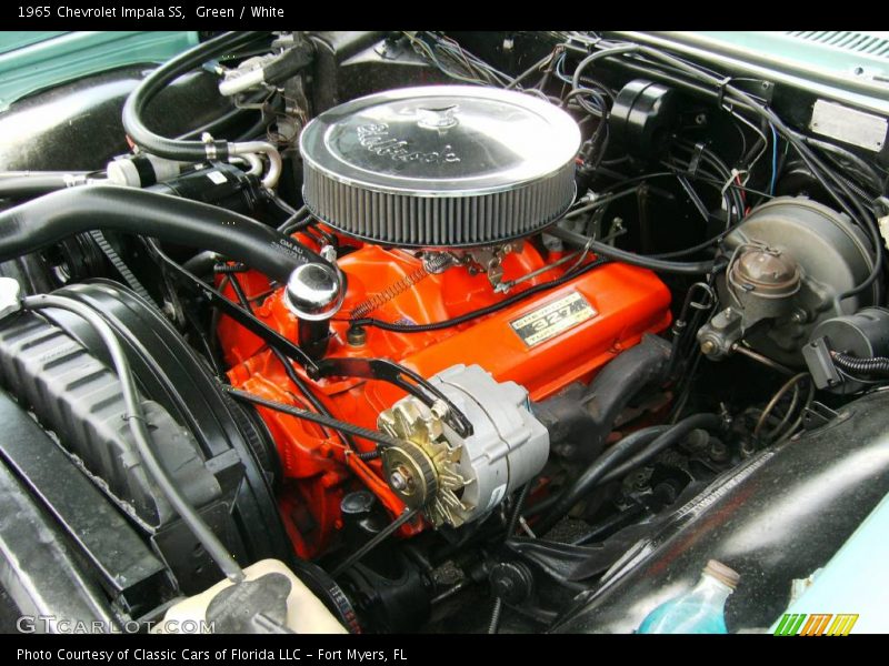 Green / White 1965 Chevrolet Impala SS