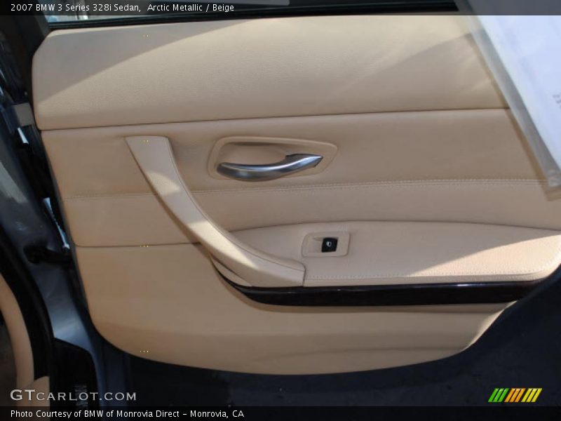 Arctic Metallic / Beige 2007 BMW 3 Series 328i Sedan