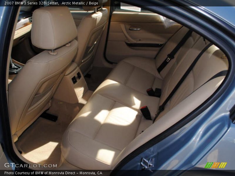 Arctic Metallic / Beige 2007 BMW 3 Series 328i Sedan