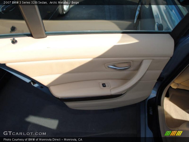 Arctic Metallic / Beige 2007 BMW 3 Series 328i Sedan