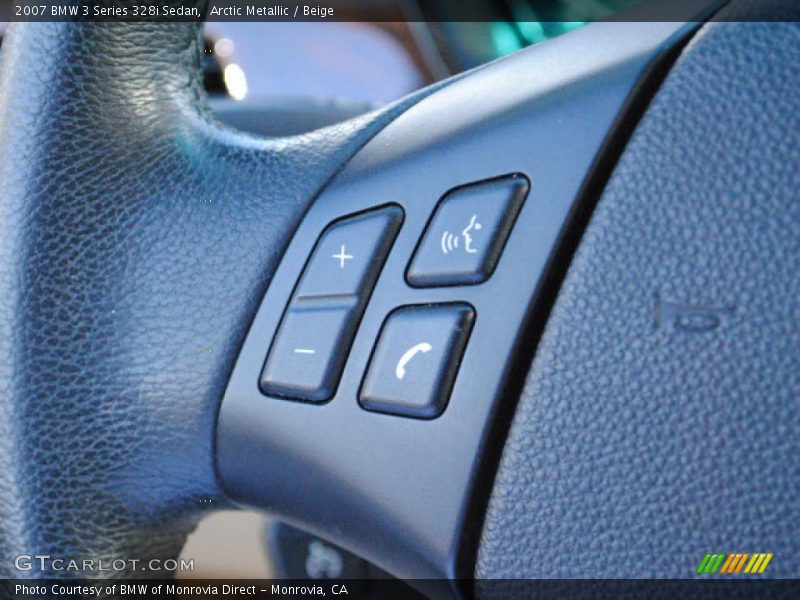 Arctic Metallic / Beige 2007 BMW 3 Series 328i Sedan