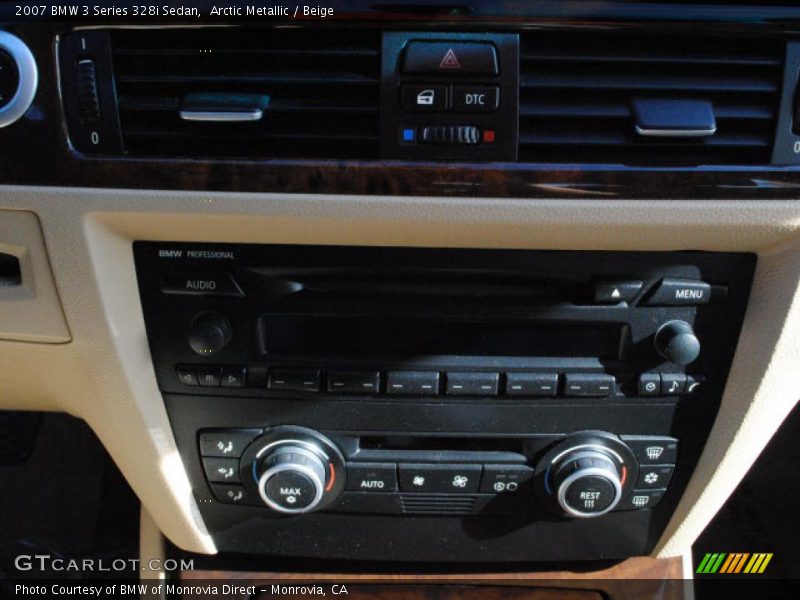 Arctic Metallic / Beige 2007 BMW 3 Series 328i Sedan