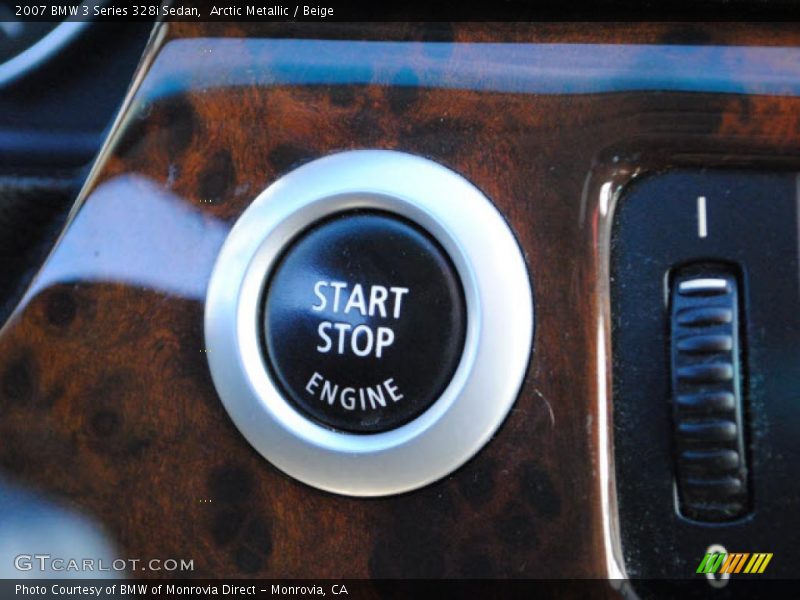 Arctic Metallic / Beige 2007 BMW 3 Series 328i Sedan