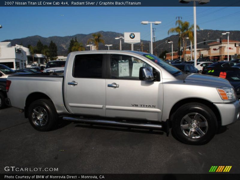 Radiant Silver / Graphite Black/Titanium 2007 Nissan Titan LE Crew Cab 4x4