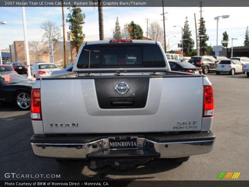 Radiant Silver / Graphite Black/Titanium 2007 Nissan Titan LE Crew Cab 4x4
