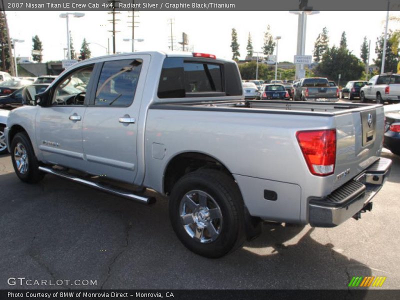 Radiant Silver / Graphite Black/Titanium 2007 Nissan Titan LE Crew Cab 4x4