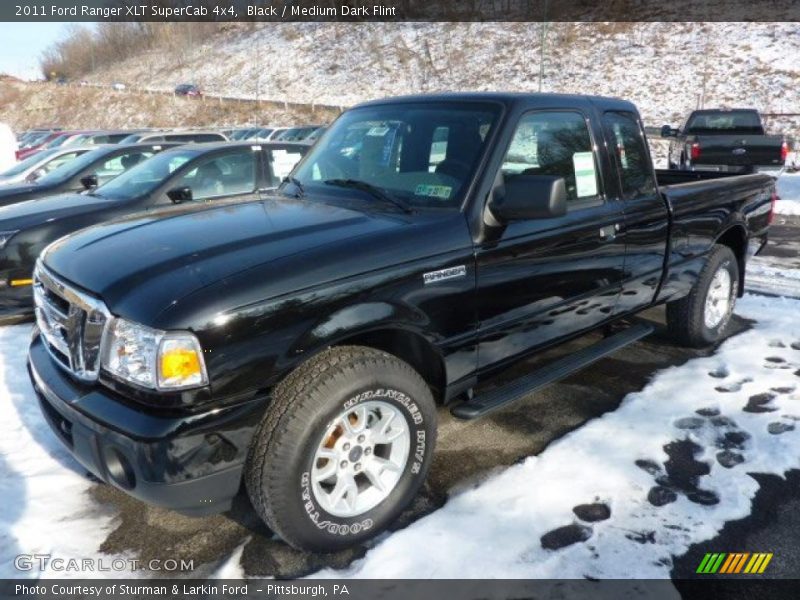 Black / Medium Dark Flint 2011 Ford Ranger XLT SuperCab 4x4
