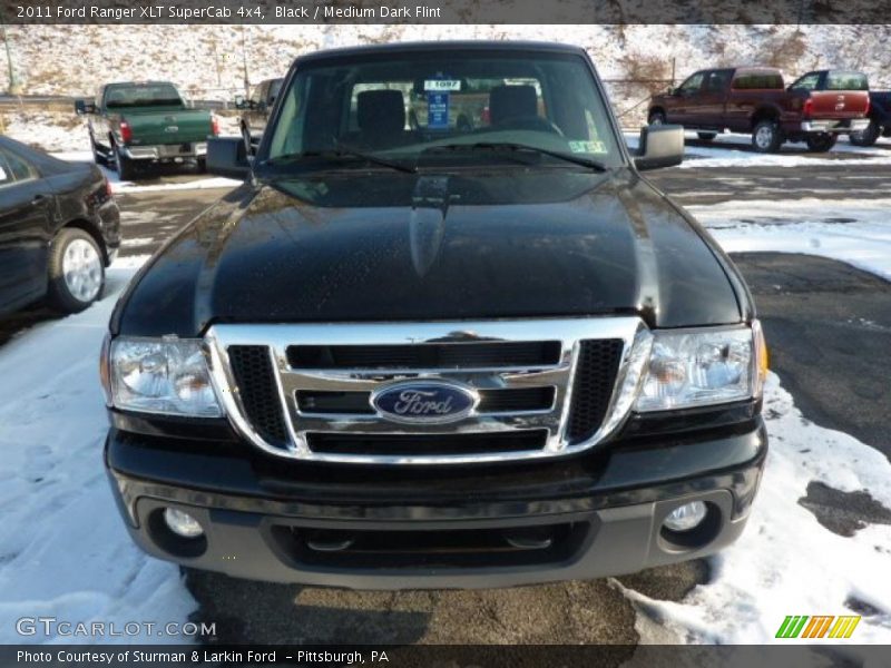 Black / Medium Dark Flint 2011 Ford Ranger XLT SuperCab 4x4