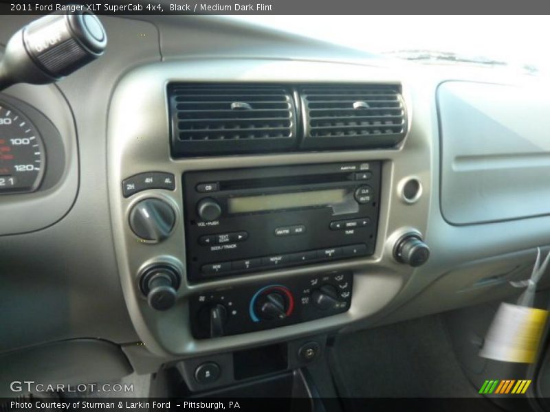 Black / Medium Dark Flint 2011 Ford Ranger XLT SuperCab 4x4