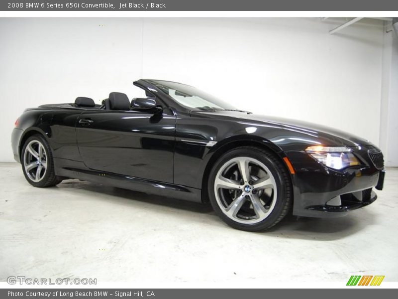 Jet Black / Black 2008 BMW 6 Series 650i Convertible