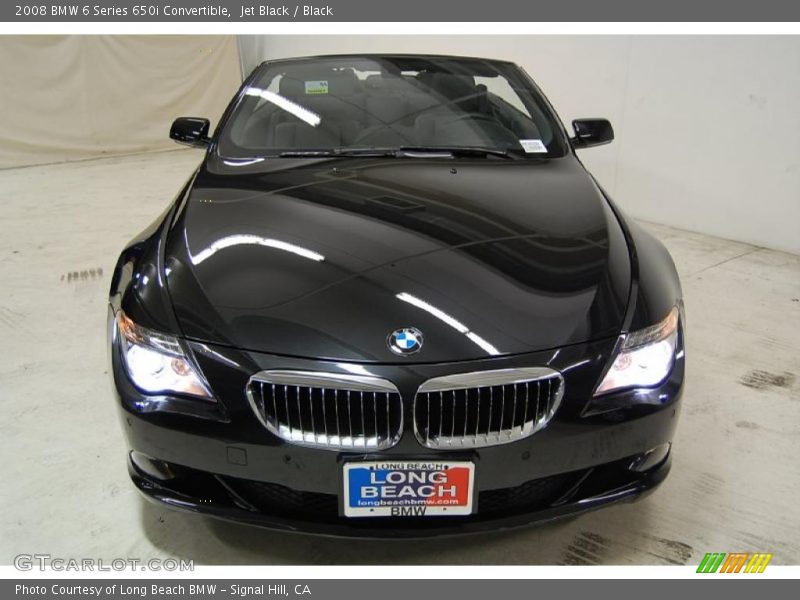 Jet Black / Black 2008 BMW 6 Series 650i Convertible