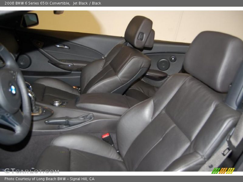 Jet Black / Black 2008 BMW 6 Series 650i Convertible