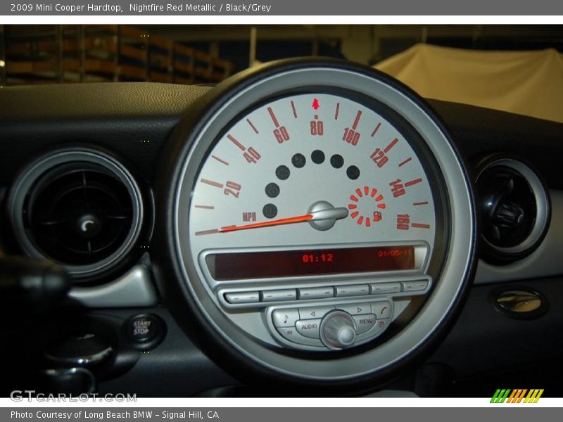 Nightfire Red Metallic / Black/Grey 2009 Mini Cooper Hardtop