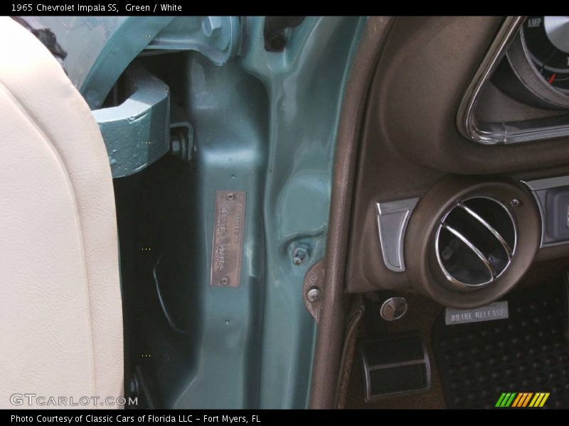 Green / White 1965 Chevrolet Impala SS