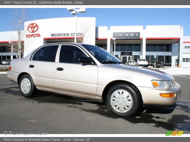 Cashmere Beige Metallic / Beige 1997 Toyota Corolla CE