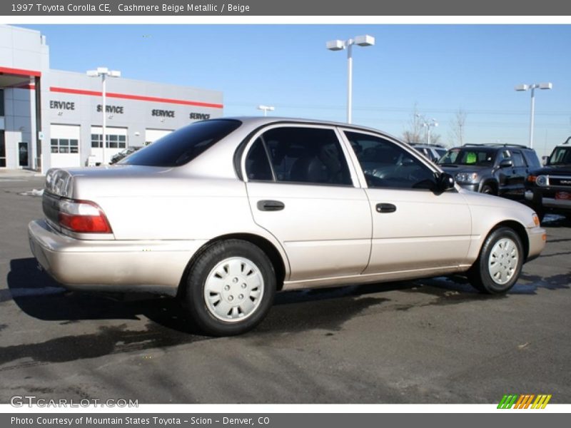 Cashmere Beige Metallic / Beige 1997 Toyota Corolla CE