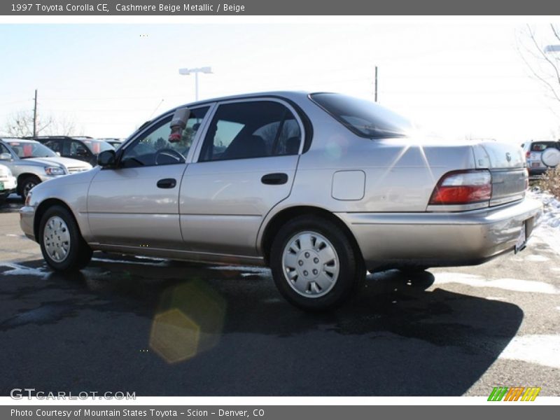 Cashmere Beige Metallic / Beige 1997 Toyota Corolla CE