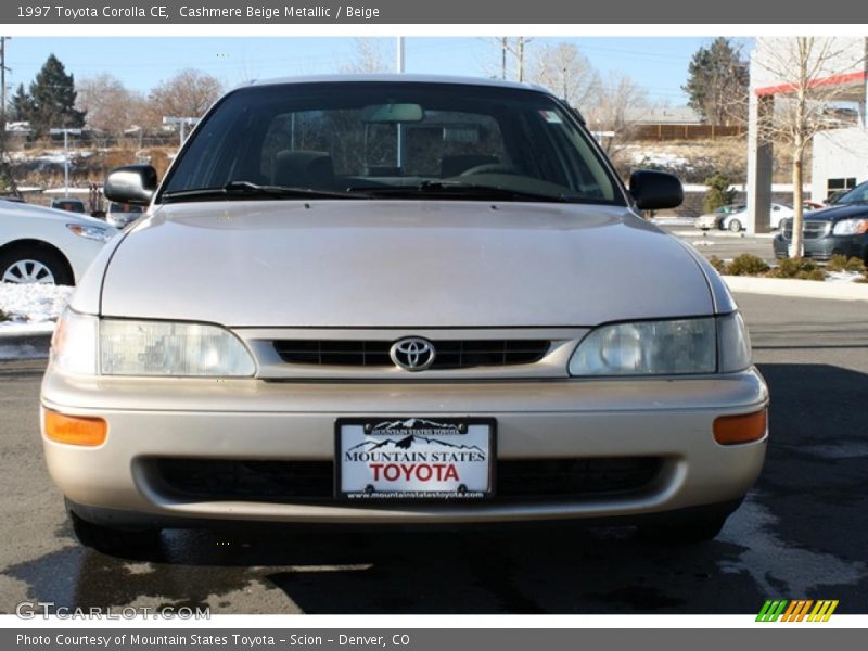 Cashmere Beige Metallic / Beige 1997 Toyota Corolla CE