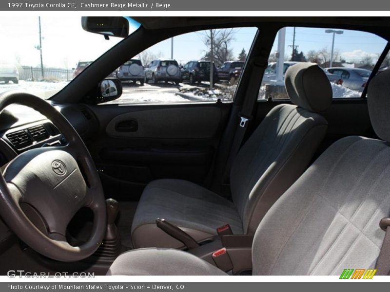 Cashmere Beige Metallic / Beige 1997 Toyota Corolla CE