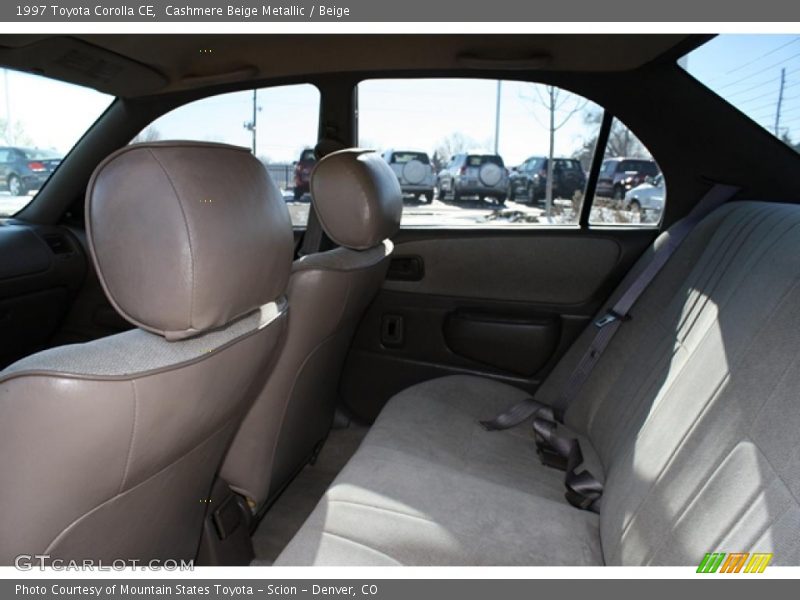 Cashmere Beige Metallic / Beige 1997 Toyota Corolla CE