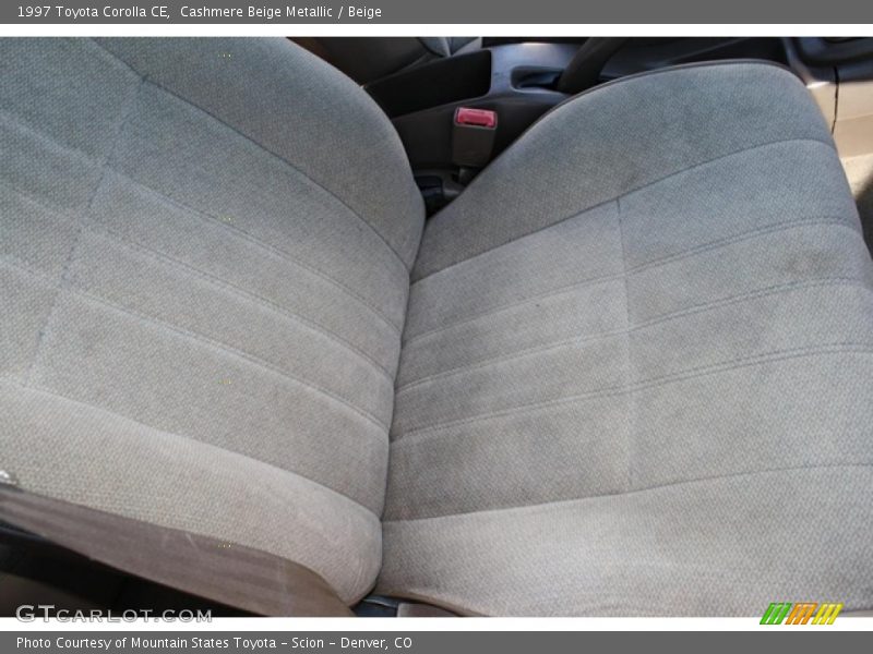 Cashmere Beige Metallic / Beige 1997 Toyota Corolla CE