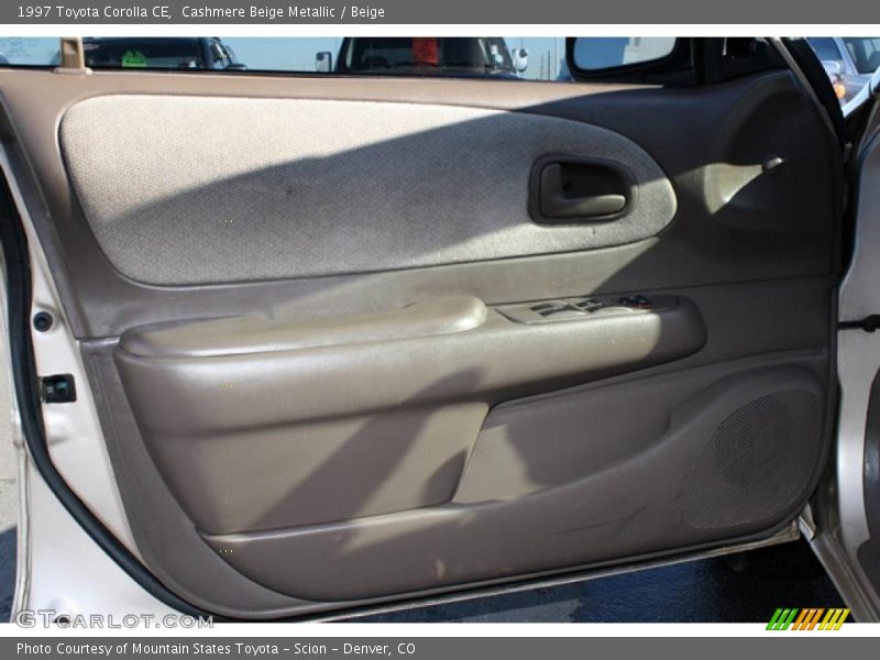 Cashmere Beige Metallic / Beige 1997 Toyota Corolla CE