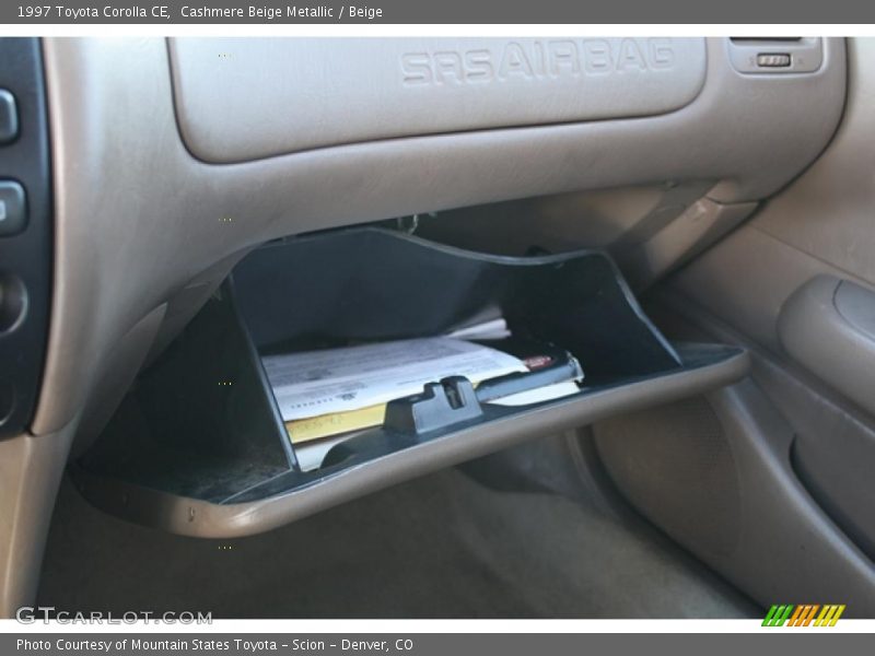 Cashmere Beige Metallic / Beige 1997 Toyota Corolla CE