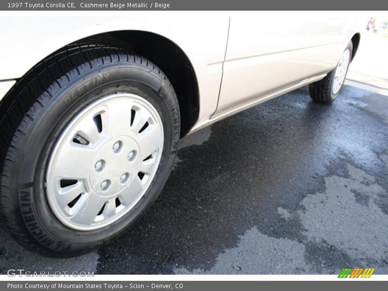 Cashmere Beige Metallic / Beige 1997 Toyota Corolla CE