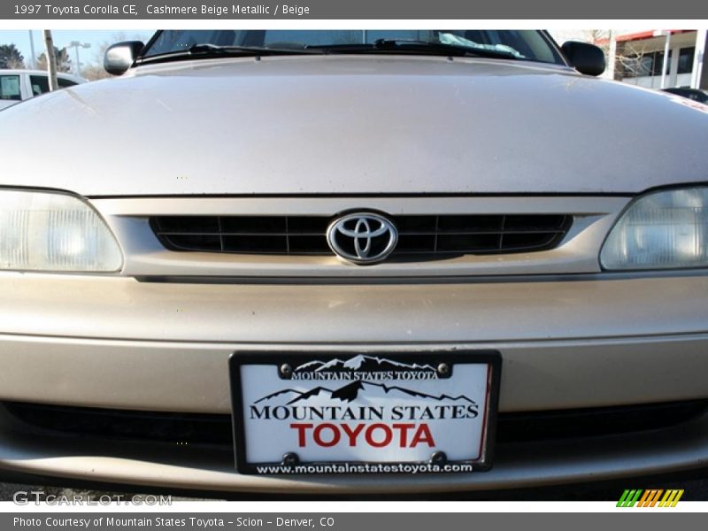 Cashmere Beige Metallic / Beige 1997 Toyota Corolla CE