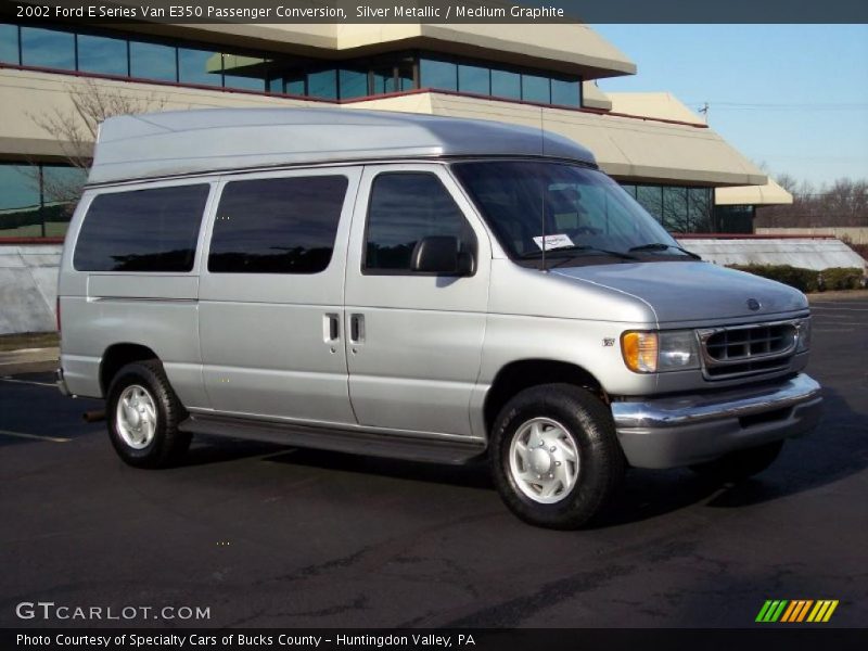 Silver Metallic / Medium Graphite 2002 Ford E Series Van E350 Passenger Conversion