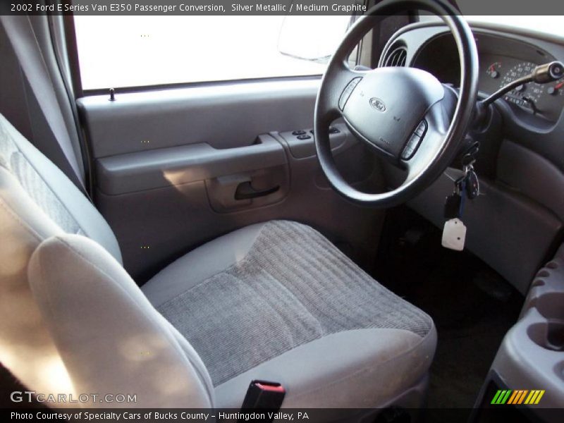 Silver Metallic / Medium Graphite 2002 Ford E Series Van E350 Passenger Conversion