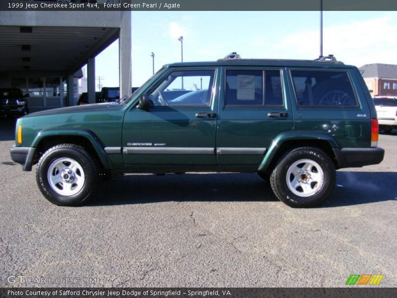 Forest Green Pearl / Agate 1999 Jeep Cherokee Sport 4x4