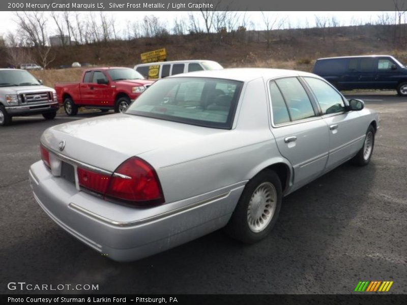 Silver Frost Metallic / Light Graphite 2000 Mercury Grand Marquis LS