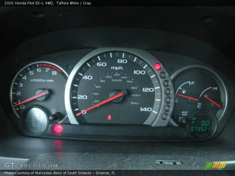 Taffeta White / Gray 2003 Honda Pilot EX-L 4WD