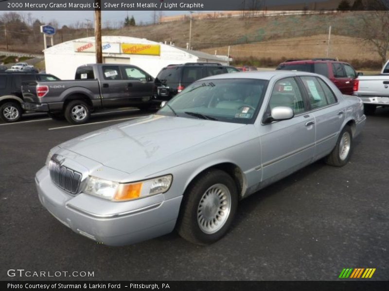 Silver Frost Metallic / Light Graphite 2000 Mercury Grand Marquis LS