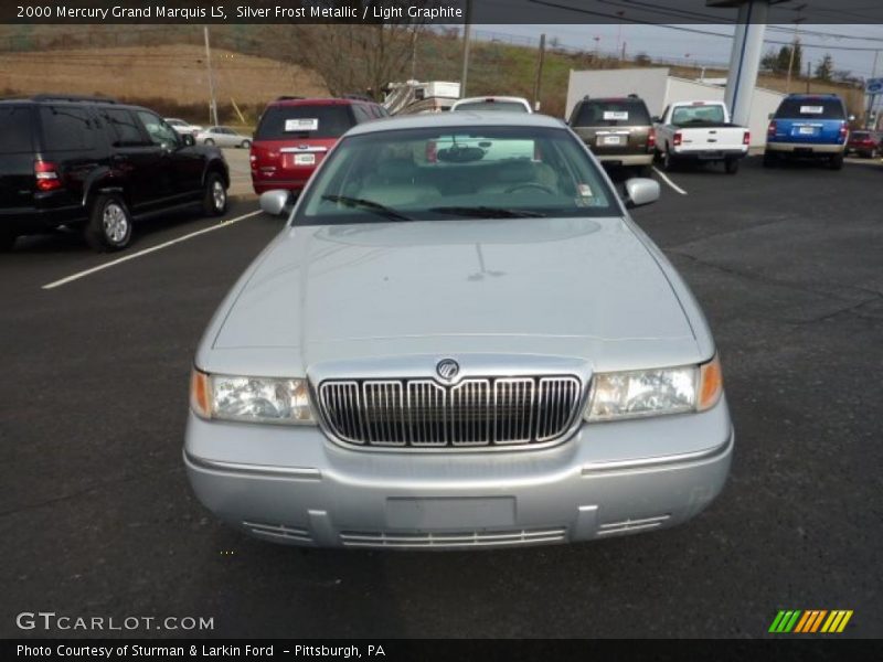 Silver Frost Metallic / Light Graphite 2000 Mercury Grand Marquis LS