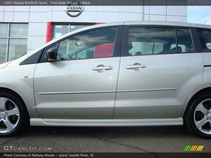 True Silver Metallic / Black 2007 Mazda MAZDA5 Sport