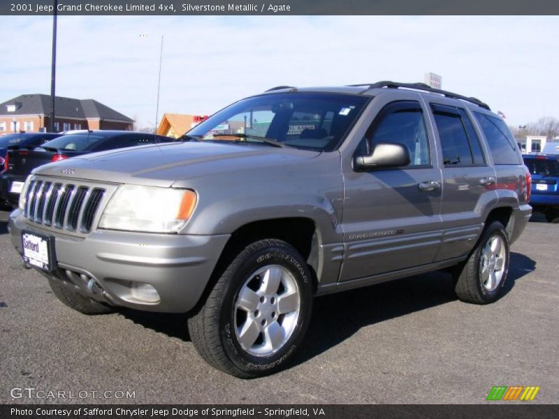 Silverstone Metallic / Agate 2001 Jeep Grand Cherokee Limited 4x4