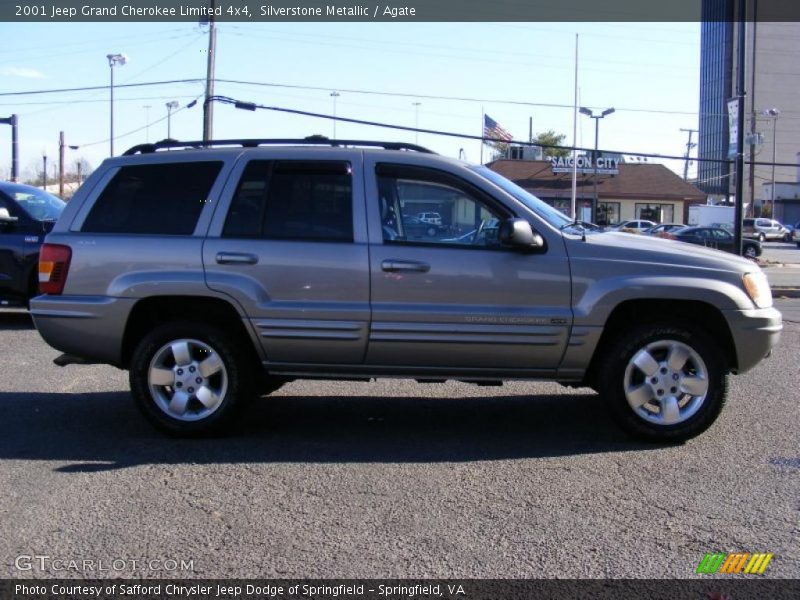 Silverstone Metallic / Agate 2001 Jeep Grand Cherokee Limited 4x4