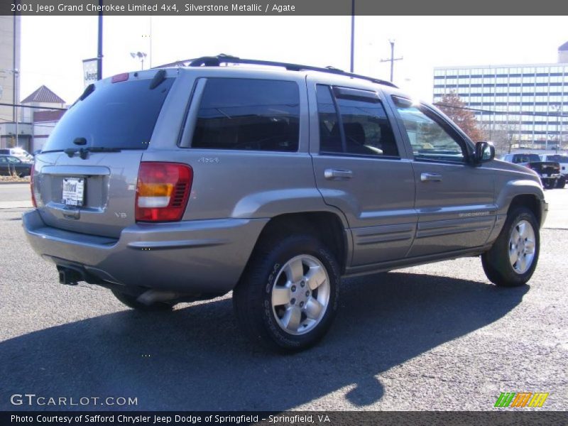 Silverstone Metallic / Agate 2001 Jeep Grand Cherokee Limited 4x4