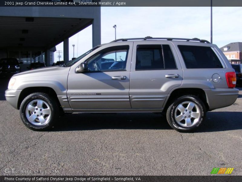 Silverstone Metallic / Agate 2001 Jeep Grand Cherokee Limited 4x4