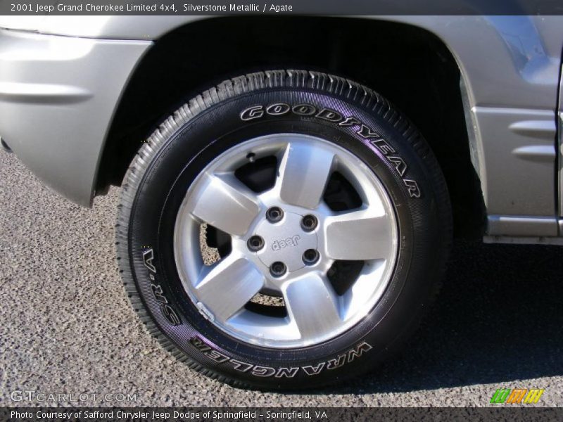 Silverstone Metallic / Agate 2001 Jeep Grand Cherokee Limited 4x4