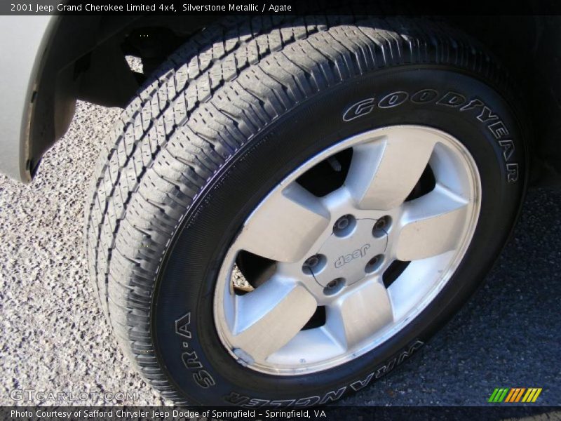 Silverstone Metallic / Agate 2001 Jeep Grand Cherokee Limited 4x4